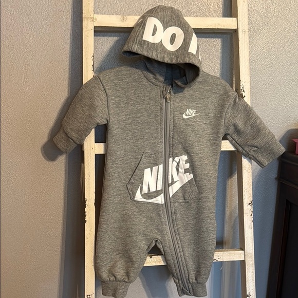 Nike Other - Nike Gray Baby One Piece Zip Up